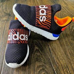 Adidas Kids Black and Orange Tiget Sneakers. 8.5c. 🧡🖤
